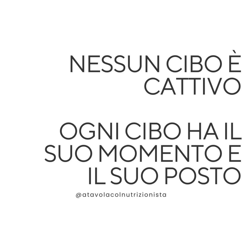 cibo buono cibo cattivo