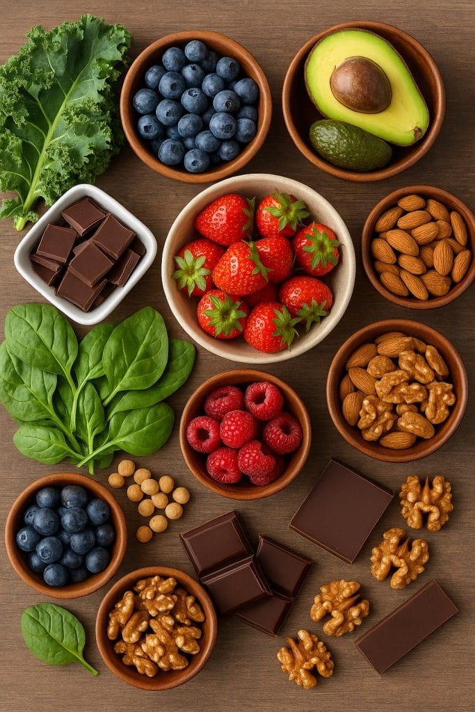 Antiossidanti naturali: guida ai cibi che proteggono cuore e mente
