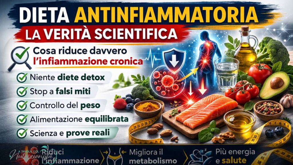 DIETA ANTINFIAMMATORIA: COSA DICE DAVVERO LA SCIENZA