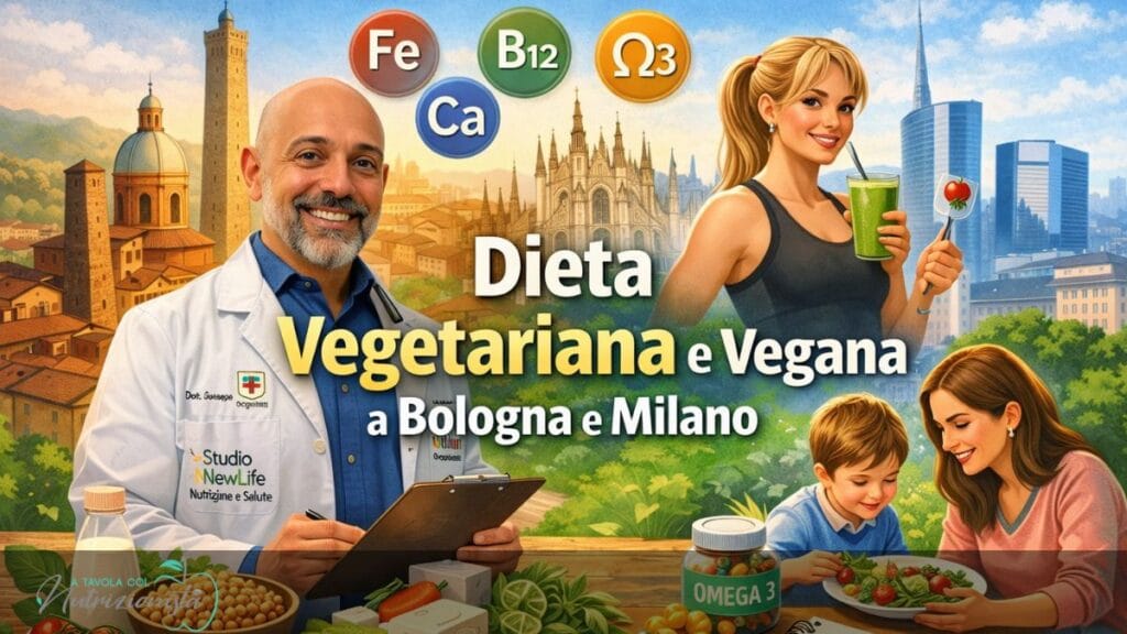 Il Dott. Giuseppe Scopelliti presenta un percorso di dieta vegetariana e vegana bilanciata a Bologna e Milano con alimenti vegetali ricchi di nutrienti