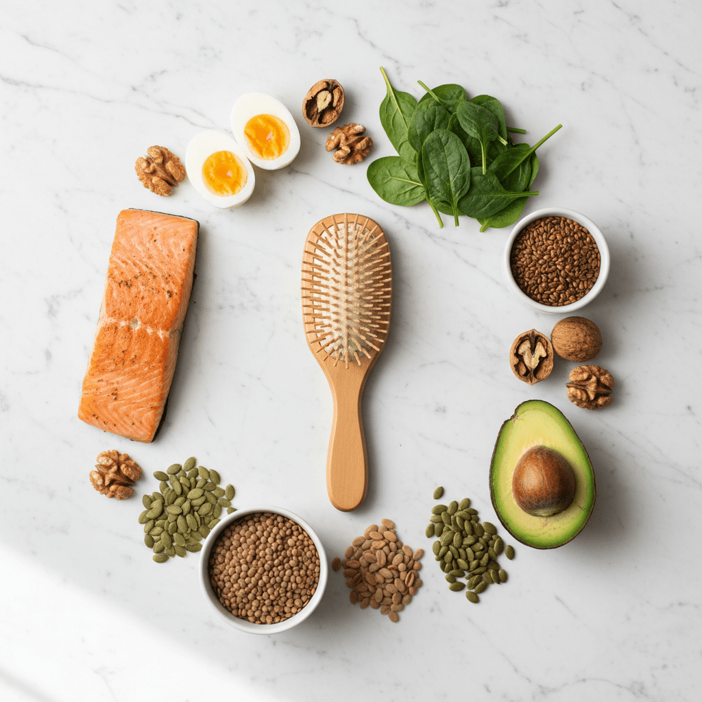 Alimentazione e Capelli: Cibi contro la Caduta, Carenze da Conoscere e Piano Nutrizionale Scientifico